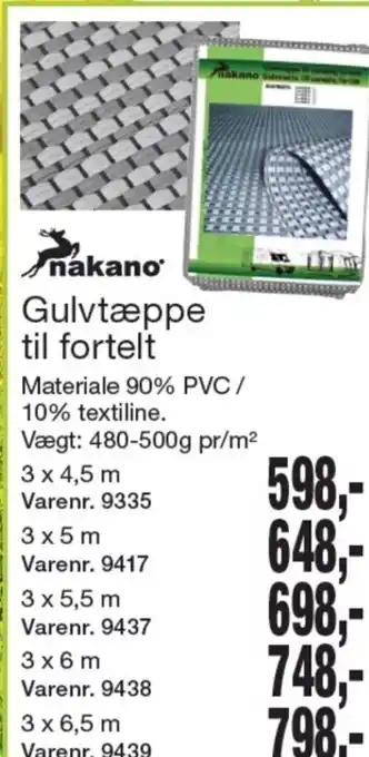 Harald Nyborg nakano Gulvtæppe til fortelt tilbud