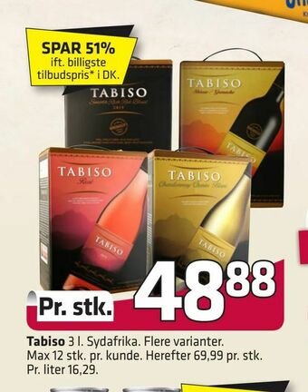 Fleggaard Tabiso tilbud