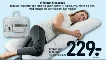Kropspude U-formet