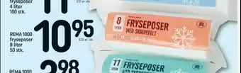 REMA 1000 REMA 1000 fryseposer 8 liter 50 stk tilbud