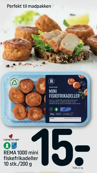 REMA 1000 mini fiskefrikadeller 10 stk./200 g