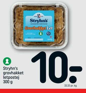 REMA 1000 Stryhn's grovhakket letpostej tilbud