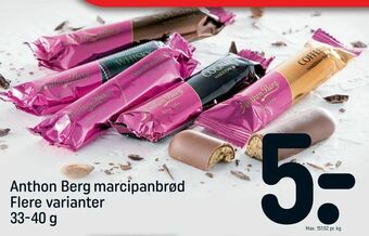 REMA 1000 Anthon Berg marcipanbrød tilbud