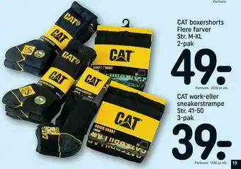 REMA 1000 CAT work-eller sneakerstrømpe tilbud