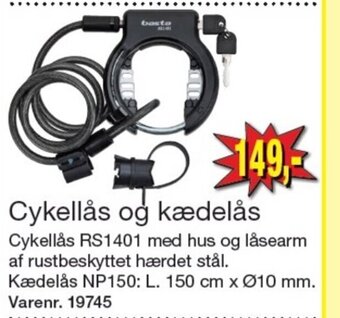 Harald Nyborg Cykellås og kædelås tilbud