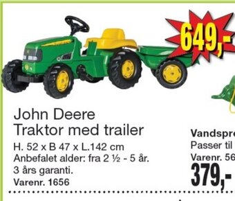 Harald Nyborg John Deere Traktor med trailer tilbud