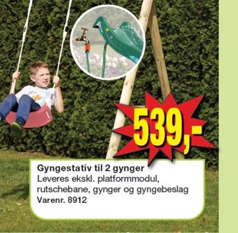 Harald Nyborg Gyngestativ til 2 gynger tilbud