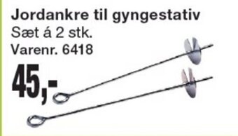 Harald Nyborg Jordankre til gyngestativ tilbud