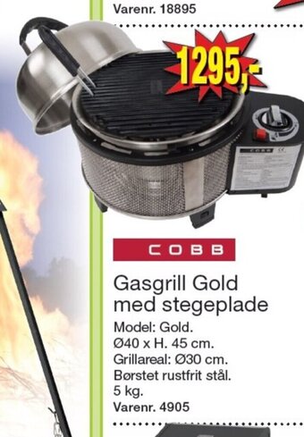 Harald Nyborg Gasgrill Gold med stegeplade tilbud