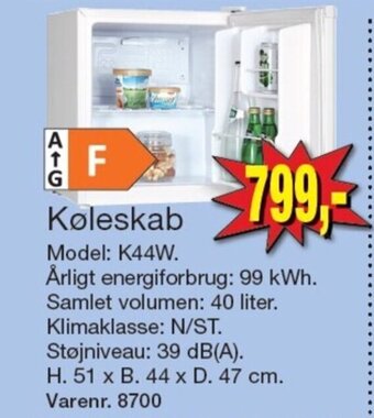 Harald Nyborg Køleskab tilbud