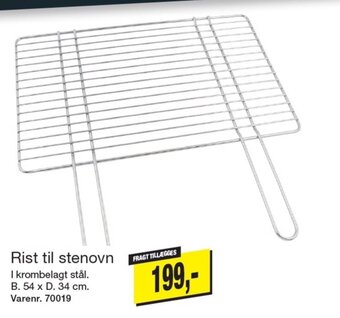 Harald Nyborg Rist til stenovn tilbud