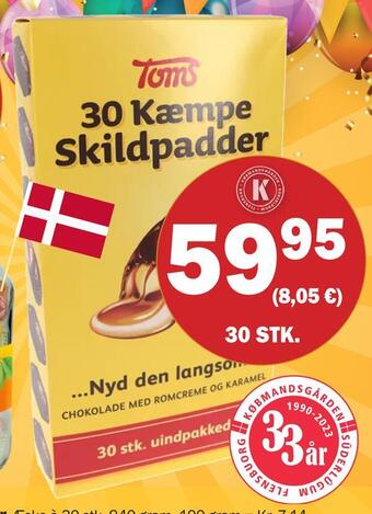 Købmandsgården Toms kæmpe skildpadder tilbud