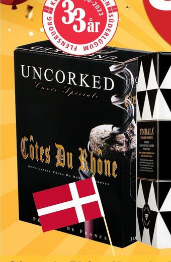 Købmandsgården Côtes-du-rhône uncorked tilbud