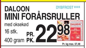 ABC Lavpris Mini forårsruller tilbud