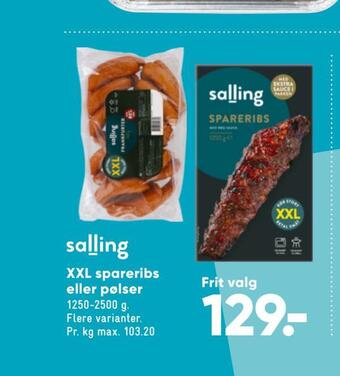 Bilka Xxl spareribs eller pølser tilbud