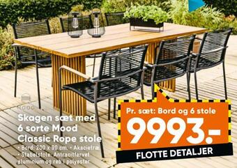 Bilka Skagen bord tilbud