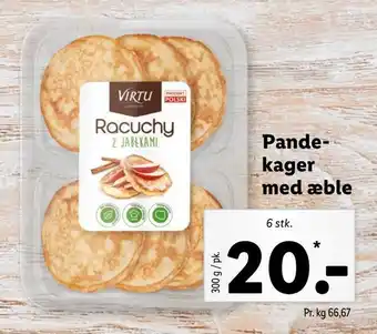 Lidl Pandekager med æble tilbud
