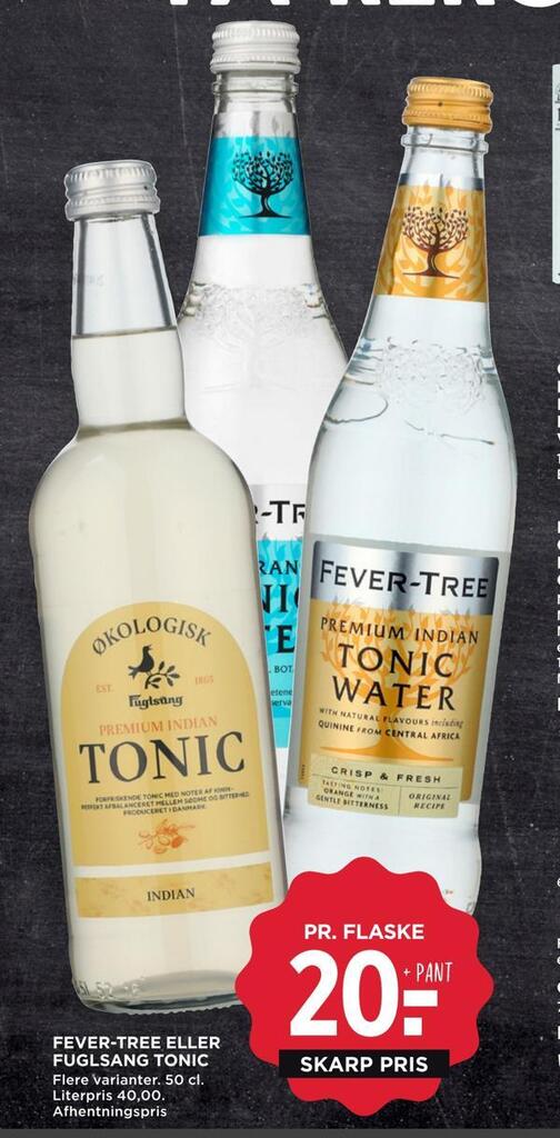 Fevertree eller fuglsang tonic tilbud hos MENY