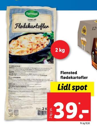 Lidl Flensted flødekartofler tilbud