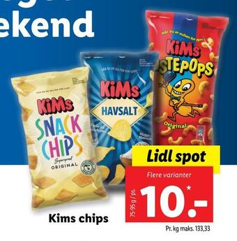 Lidl Kims chips tilbud