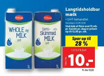 Langtids­holdbar mælk
