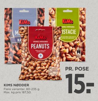 MENY Kims nødder tilbud