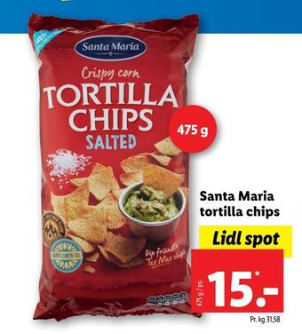 Lidl Santa maria tortilla chips tilbud