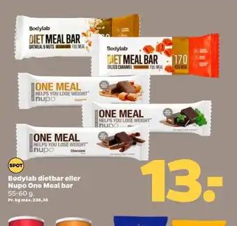 Netto Bodylab dietbar eller nupo one meal bar tilbud