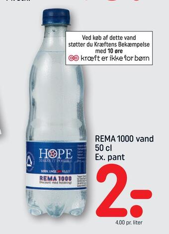 REMA 1000 Rema 1000 vand tilbud