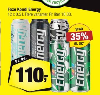 Calle Faxe kondi energy tilbud