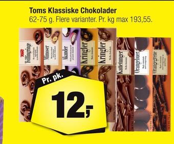 Calle Toms klassiske chokolader tilbud