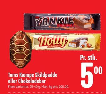 Min Købmand Toms kæmpe skildpadde eller chokoladebar tilbud