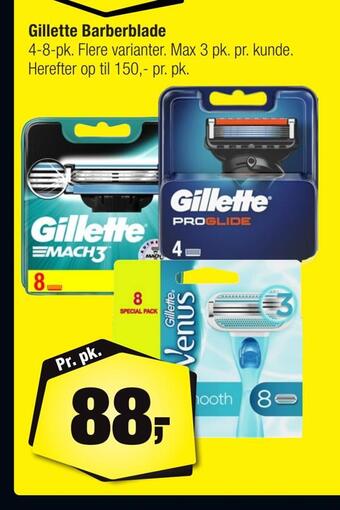 Calle Gillette barberblade tilbud