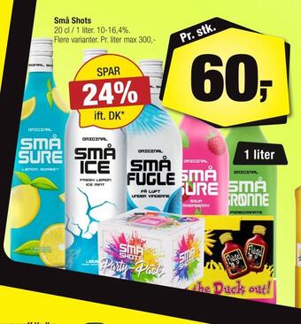 Calle Små shots tilbud