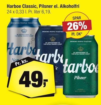 Calle Harboe classic, pilsner el. alkoholfri tilbud