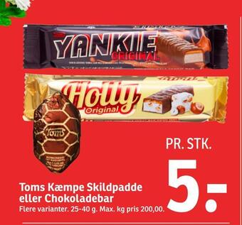 Toms kæmpe skildpadde eller chokoladebar