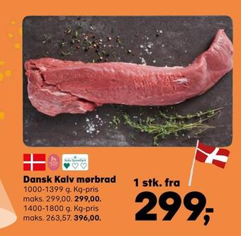Kvickly Dansk kalv mørbrad tilbud
