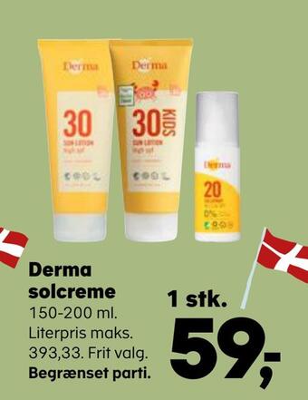 Kvickly Derma solcreme tilbud