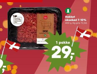 Kvickly Hakket oksekød 7-10% tilbud