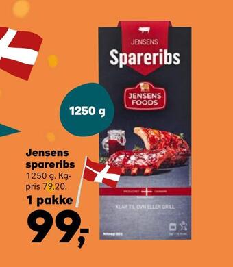 SuperBrugsen Jensens spareribs tilbud