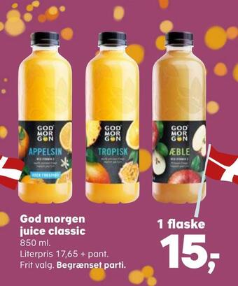 Kvickly God morgen juice classic tilbud