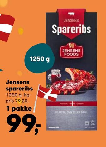 Kvickly Jensens spareribs tilbud