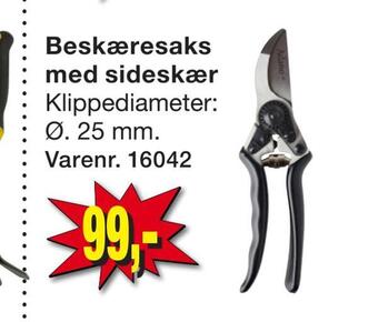 Harald Nyborg Beskæresaks med sideskær tilbud