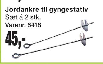 Harald Nyborg Jordankre til gyngestativ tilbud