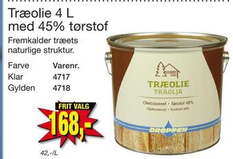 Harald Nyborg Træolie 4 l med 45% tørstof tilbud
