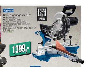 Harald Nyborg Kap- & geringssav 10'' tilbud