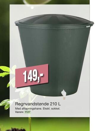 Harald Nyborg Regnvandstønde 210 l tilbud