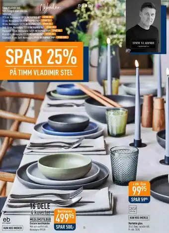 Imerco Spar 25% på timm vladimir stel tilbud