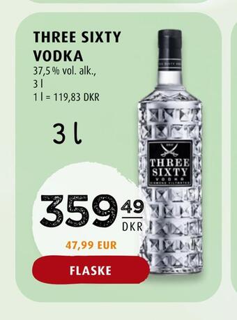 Scandinavian Park Three sixty vodka tilbud