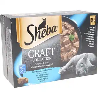 Motatos Sheba craft kattefoder m. laks, tun og torsk tilbud